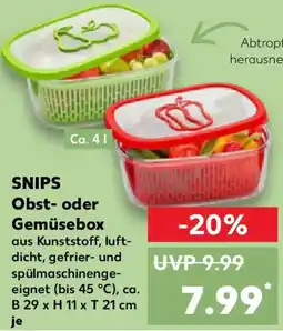 Kaufland SNIPS Obst- oder Gemüsebox Angebot