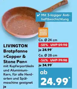 Kaufland LIVINGTON Bratpfanne Copper & Stone Pan Ca. Ø 24 cm Angebot