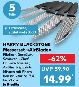 Kaufland HARRY BLACKSTONE Messerset AirBlade Angebot