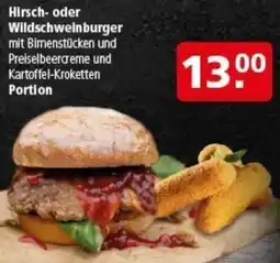 Multi Markt Hirsch- oder Wildschweinburger Angebot