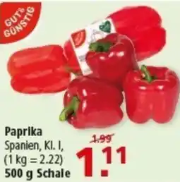 Multi Markt GUT&GUNSTIG Paprika Angebot