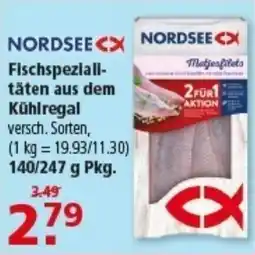 Multi Markt NORDSEE Fischspeziall- täten aus dem Kühlregal Angebot