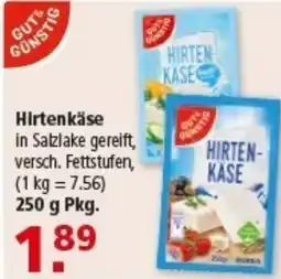 Multi Markt GUT& GUNSTIG Hirtenkäse Angebot