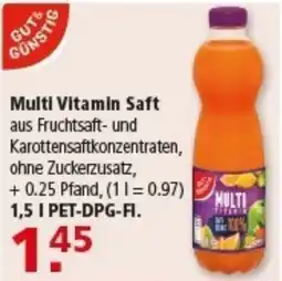 Multi Markt GUT& GÜNSTIG Multi Vitamin Saft Angebot