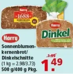 Multi Markt Harry Sonnenblumenkernenbrot/ Dinkelschnitte Angebot