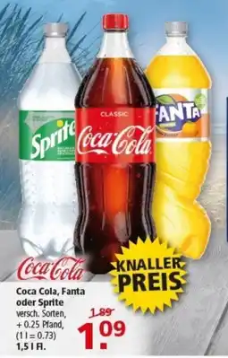 Multi Markt Coca Cola, Fanta oder Sprite Angebot