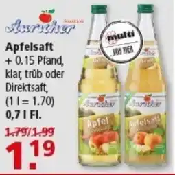 Multi Markt Apfelsaft Angebot