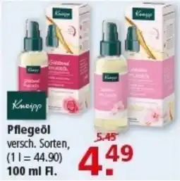 Multi Markt Kneipp Pflegeöl Angebot