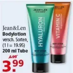 Multi Markt Jean&Len Bodylotion Angebot