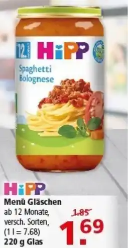 Multi Markt HiPP Menü Gläschen Angebot