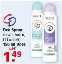 Multi Markt CD Deo Spray Angebot