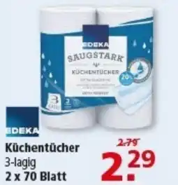 Multi Markt EDEKA Küchentücher 3-lagig 2 x 70 Blatt Angebot