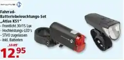 Multi Markt M-WAVE Fahrrad- Batterlebeleuchtungs-Set „Atlas K51" Angebot