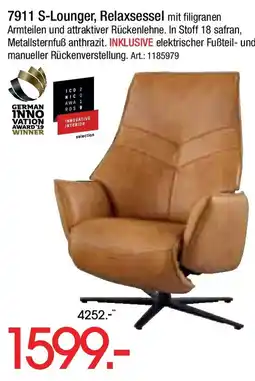 Zurbrüggen 7911 S-Lounger, Relaxsessel Angebot