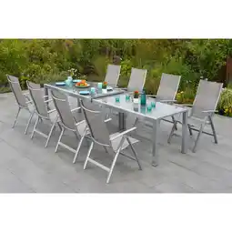 Netto Marken-Discount Merxx Taviano Set 9tlg. Flex-Ausziehtisch Angebot