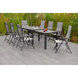 Netto Marken-Discount Merxx Trivero Set 9tlg. Flex-Ausziehtisch Angebot