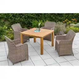 Netto Marken-Discount Merxx Riviera Set 9tlg. Tisch 110x110 cm Angebot