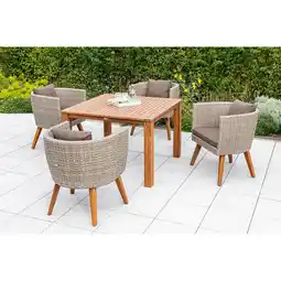 Netto Marken-Discount Merxx Imperia Set 5tlg. Tisch 110x110 cm Angebot