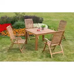 Netto Marken-Discount Merxx Parabaiba Set 5tlg. Tisch 110x110 cm Angebot