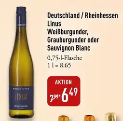 Galeria Markthalle Linus Weißburgunder, Grauburgunder oder Sauvignon Blanc Angebot