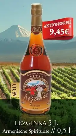 Mix Markt LEZGINKA 5 J. Armenische Spirituose Angebot