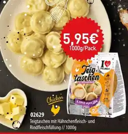 Mix Markt Teigtaschen mit Hähnchenfleisch- und Rindfleischfüllung Angebot