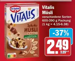 HIT Dr. Oetker Vitalis Müsli Angebot