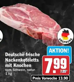 HIT Deutsche frische Nackenkoteletts mit Knochen Angebot