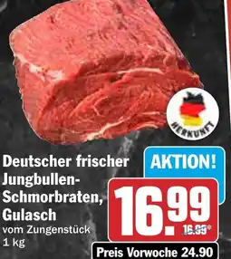 HIT Deutscher frischer Jungbullen- Schmorbraten, Gulasch Angebot
