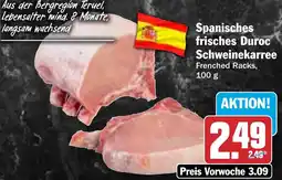 HIT Spanisches frisches Duroc Schweinekarree Angebot