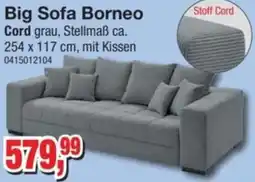 Möbelfundgrube Big Sofa Borneo Cord Angebot