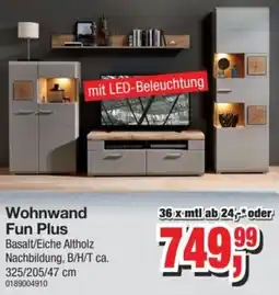 Möbelfundgrube Wohnwand Fun Plus Angebot
