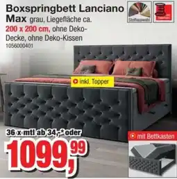 Möbelfundgrube Boxspringbett Lanciano Max Angebot