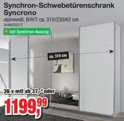 Möbelfundgrube Synchron-Schwebetürenschrank Syncrono Angebot
