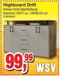 Möbelfundgrube Highboard Drift Angebot