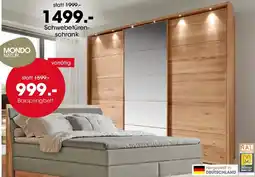 Möbel Martin MONDO NATUR Schwebetürenschrank Angebot