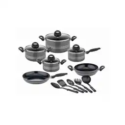 Netto Marken-Discount GSW Kochtopf-Set Milano Grey 15-tlg Angebot