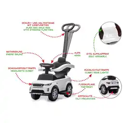 Netto Marken-Discount JAMARA Rutscher Land Rover Discovery weiß 3in1 Angebot