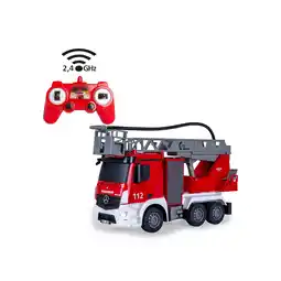 Netto Marken-Discount JAMARA Feuerwehr Drehleiter Mercedes -Benz Antos 1:26 2,4GHz mit Spritzfunktion Angebot