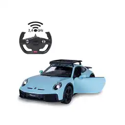 Netto Marken-Discount JAMARA Porsche 911 Dakar 1:14 grün schattiert 2,4GHz Tür manuell Angebot