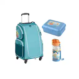 Netto Marken-Discount HABA Unisex Kinderkoffer Schranktrolley 4 Rollen, Brotdose und Trinkflasche 1er Pack Angebot