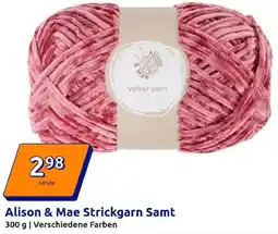Action Alison & Mae Strickgarn Samt Angebot