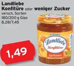 CAP Markt Landliebe Konfitüre oder weniger Zucker Angebot