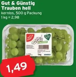 CAP Markt Gut & Günstig Trauben hell Angebot