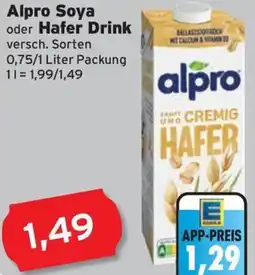 CAP Markt Alpro Soya oder Hafer Drink Angebot