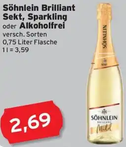 CAP Markt Söhnlein Brilliant Sekt, Sparkling oder Alkoholfrei Angebot