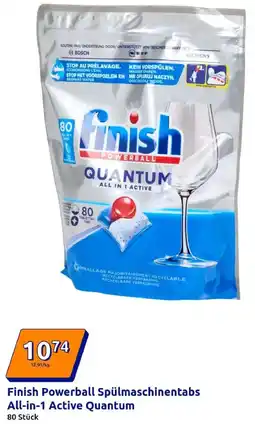 Action Finish Powerball Spülmaschinentabs All-in-1 Active Quantum Angebot