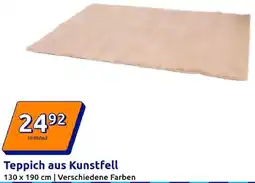 Action Teppich aus Kunstfell Angebot