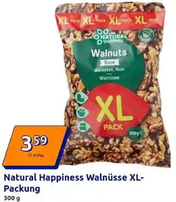 Action Natural Happiness Walnüsse XL-Packung Angebot