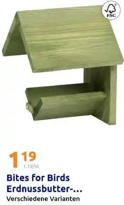Action Bites for Birds Erdnussbutter-... Angebot